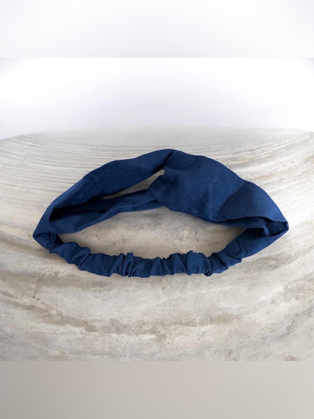 Navy Blue Knotted Headband